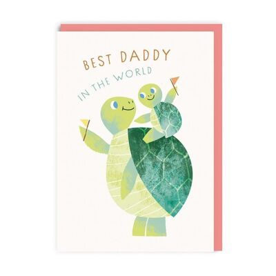 Tarjeta del día del padre de Best Daddy Turtles (8672)