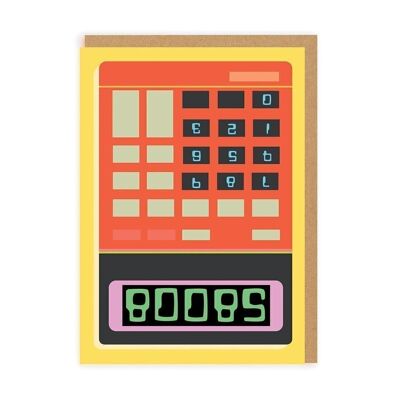 Calculatrice de seins Carte de vœux