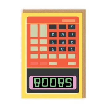 Calculatrice de seins Carte de vœux 1