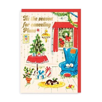 Stornieren von Plänen Weihnachtskarte