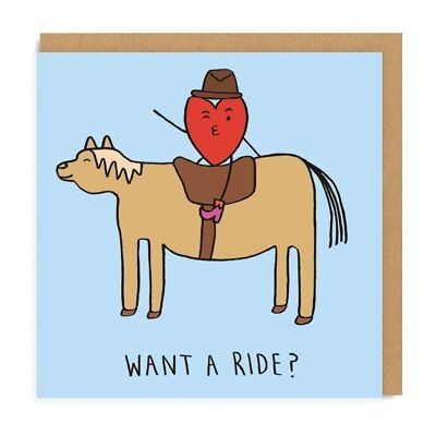 Want a ride? Valentine's Day Greeting Card