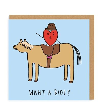 Want a ride? Valentine's Day Greeting Card