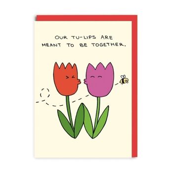 Tulipes à deux lèvres Carte de vœux 1