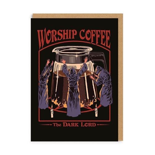 Worship Coffee Greeting Card