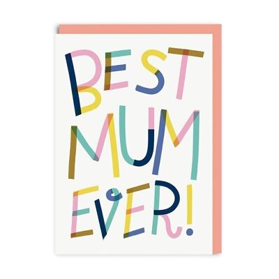 Grußkarte „Beste Mutter aller Zeiten“.