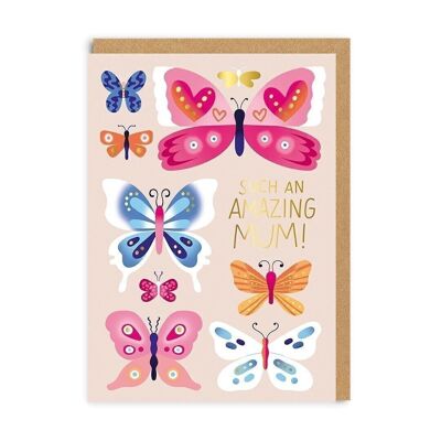 Mama-Schmetterlinge-Grußkarte