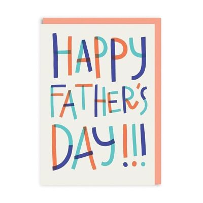 Happy Father's Day Text Greeting Card