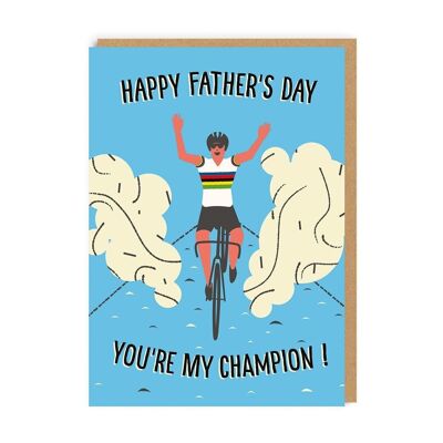 Carte de fête des pères champion cycliste (8684)