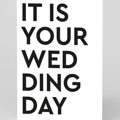 It Is Your Wedding Day Card
