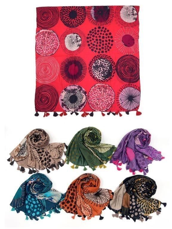 Sciarpa estiva da donna con design circolare e ottima qualità