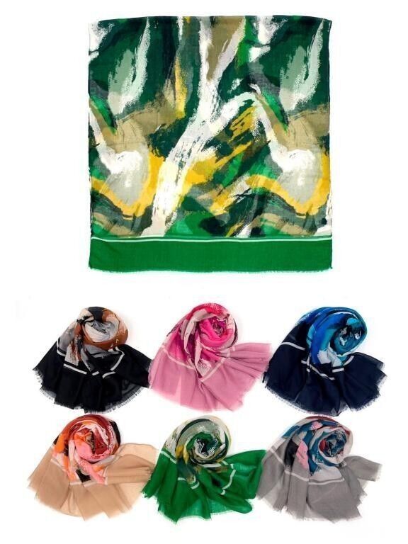 Sciarpa estiva lunga da donna con colori vivaci e bel design