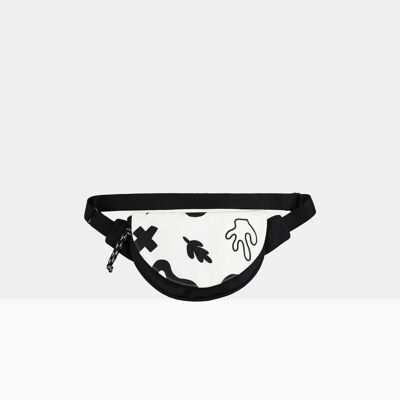 Mini fanny pack Arde ICONIC in black and white