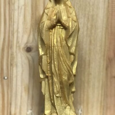 Madonna (Virgin Mary) in wax, Papyrus pearly Gold color