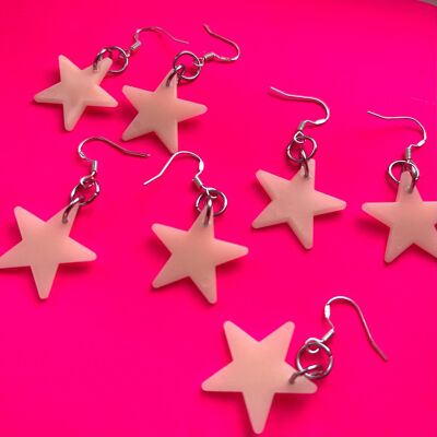 Boucles d'oreilles étoiles phosphorescentes