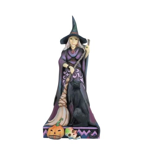 Two-Sided Witch Figurine - Heartwood Creek by Jim Shore
