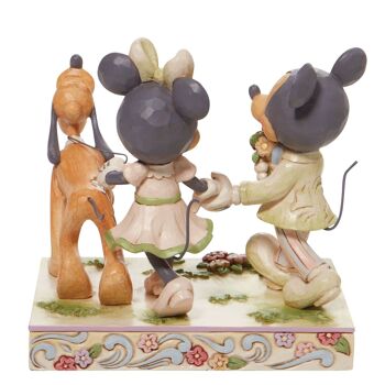 Figurine Printemps Mickey, Minnie et Pluto - Disney Traditions par Jim Shore 2