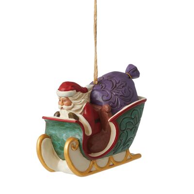 Twas the Night Before Christmas Santa Sleigh Hanging Ornament - by Jim Shore