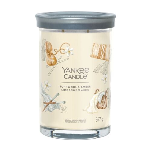 Soft Wool & Amber Signature Large Tumbler Yankee Candle