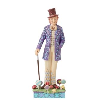 Compra Willy Wonka con bastone Figurina - Willy Wonka di Jim Shore