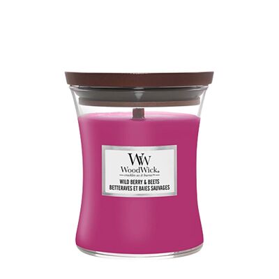 Wild Berry & Beets Medium Hourglass Wood Wick Candle
