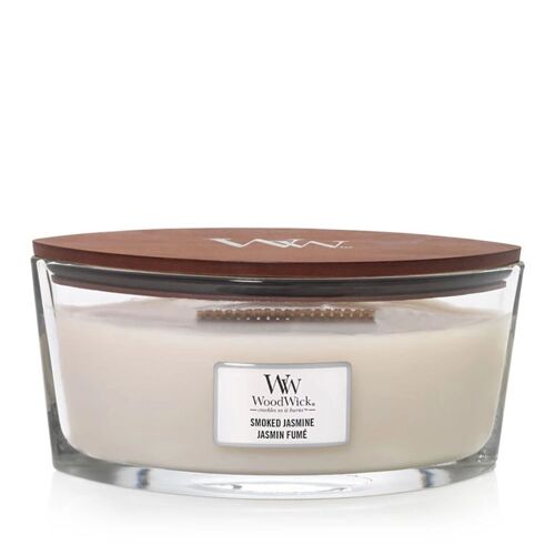 Smoked Jasmine Ellipse Wood Wick Candle