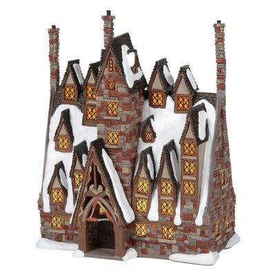 The Three Broomsticks Illuminated Model Building (EU Version) - Harry Potter Village by D56