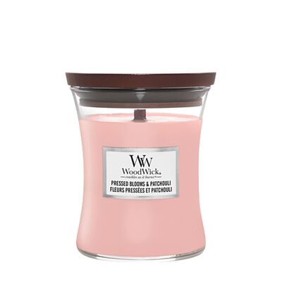 Pressed Blooms & Patchouli Medium Hourglass Wood Wick Candle