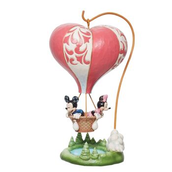 L'amour prend son envol (figurine ballon Mickey et Minnie Mouse en forme de cœur) 1