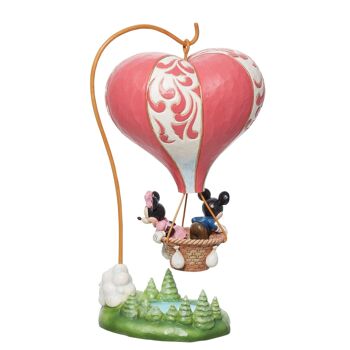 L'amour prend son envol (figurine ballon Mickey et Minnie Mouse en forme de cœur) 2