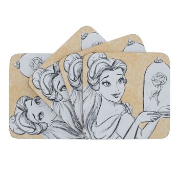 Love Blooms (Belle Coaster Lot de 4) par Disney Home 1