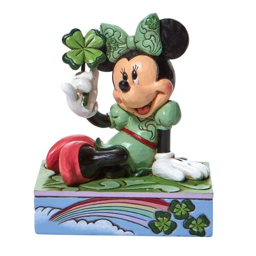 Shamrock Wishes (St. Patrick's Minnie Mouse Figurine) - Disney Traditions by JimShore