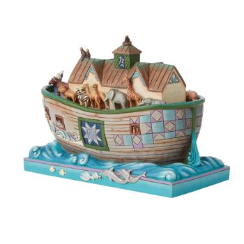 Set Sail With Faith That Doesn't Fail (Figurine chef-d'œuvre de l'arche de Noé) - Heartwood Creek par Jim Shore 4