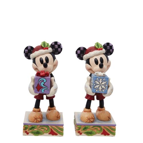 Figura Santa Mickey Y Minnie Disney Traditions Enesco