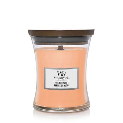 Yuzu Blooms Medium Hourglass Wood Wick Candle