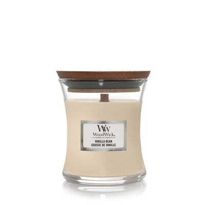 Wood Wick Candle Vanilla Bean Mini Hourglass