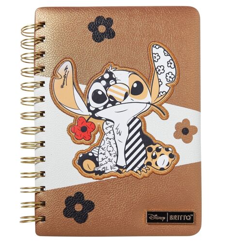 Stitch Leather Midas Notebook by Romero Britto