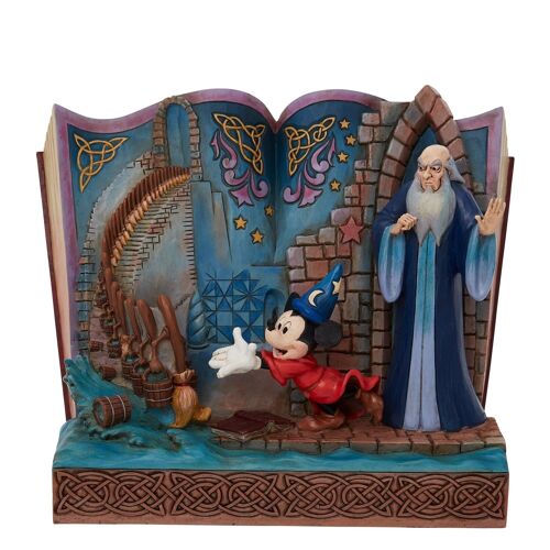 Sorcerer Mickey Storybook Figurine - Disney Traditions by Jim Shore