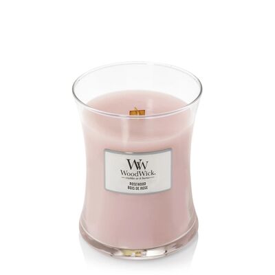 Rosewood Medium Hourglass Wood Wick Candle