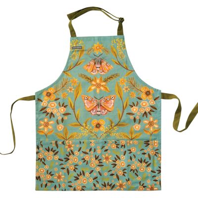 Kids White Moth Apron