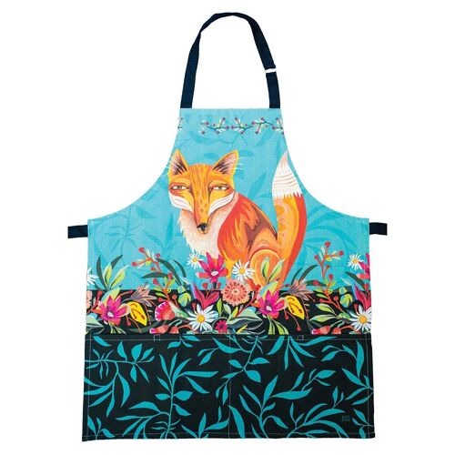Kids Fox and Flowers Apron