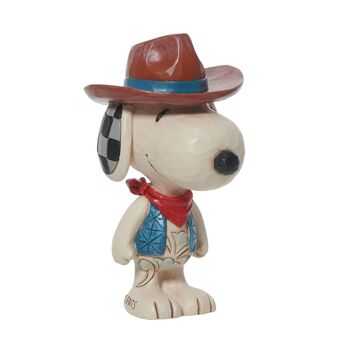 Mini Cowboy Snoopy - Cacahuètes par Jim Shore 1