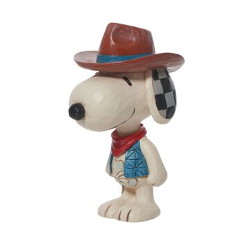 Mini Cowboy Snoopy - Cacahuètes par Jim Shore 3