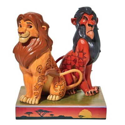 Proud and Petulant (Simba & Scar Figurine) - Disney Traditions by Jim Shore