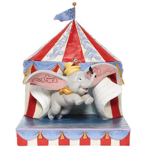 Over the Big Top - Dumbo Circus out of Tent Figurine - Disney Traditionsby Jim Shore