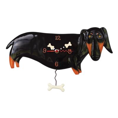 Otis Clock (black dachshund)