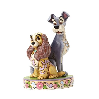 Opposites Attract - Lady and The Tramp 60th Anniversary Figurine - Disney Traditions by Jim Shore