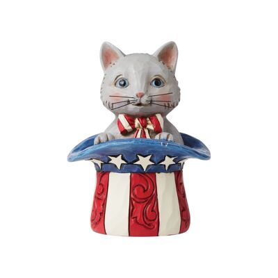 Patriotic Kitten Mini Figurine - Heartwood Creek by Jim Shore