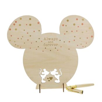 Plaque Mickey et Minnie Mouse par Enchanting Disney Collection 2