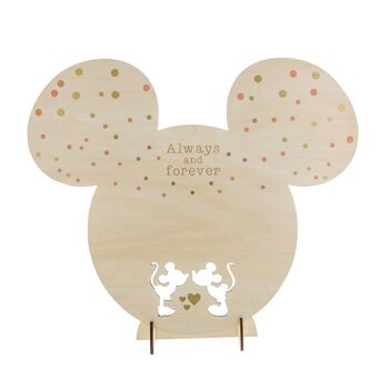 Plaque Mickey et Minnie Mouse par Enchanting Disney Collection 3