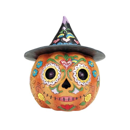 Day of the Dead LED Jack-O-Lantern Figurine - Heartwood Creek by Jim Shore